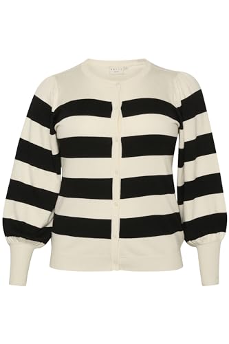 KAFFE CURVE Strickjacke KCmalan Black/Turtledove Bold Stripe L KAFFE CURVE Strickjacke KCmalan Black/Turtledove Bold Stripe L von KAFFE CURVE