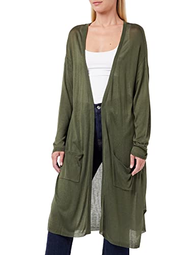 KAFFE CURVE Strickjacke KCsandy Damen Strickjacke Lang Cardigan Große Größen Langarm L, Grape Leaf L von KAFFE CURVE