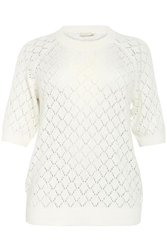 KAFFE CURVE Strickpullover KCmika XL, Chalk XL von KAFFE CURVE