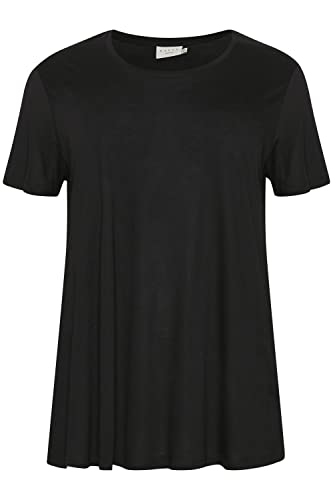 KAFFE CURVE T-Shirt KCaneli Black deep S von KAFFE CURVE