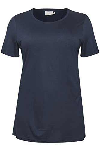 KAFFE CURVE T-Shirt KCaneli Midnight Marine L von KAFFE CURVE