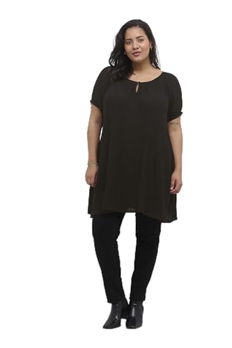 KAFFE CURVE Tunika KCami Tunika Kleid Große Größen Damen Kurzarm Lang Oberteil Tunikakleid Black Deep 42 KAFFE CURVE Tunika KCami Tunika Kleid Große Größen Damen Kurzarm Lang Oberteil Tunikakleid Black Deep 42 von KAFFE CURVE