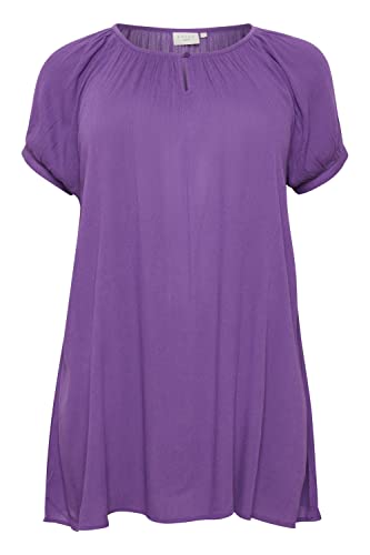 KAFFE CURVE Tunika KCami Tunika Kleid Große Größen Damen Kurzarm Lang Oberteil Tunikakleid Bright Violet 42 KAFFE CURVE Tunika KCami Tunika Kleid Große Größen Damen Kurzarm Lang Oberteil Tunikakleid Bright Violet 42 von KAFFE CURVE