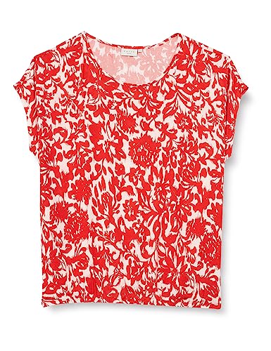 Kaffe Curve Damen KCella Ami Blouse, Red Flower Print, 46/Grande Taille von KAFFE CURVE