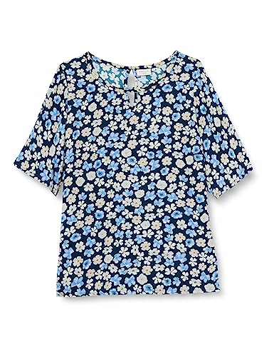 Kaffe Curve Damen KCtiri Ami Blouse, Midnight/Blue Flower Print, 42/Grande Taille von KAFFE CURVE