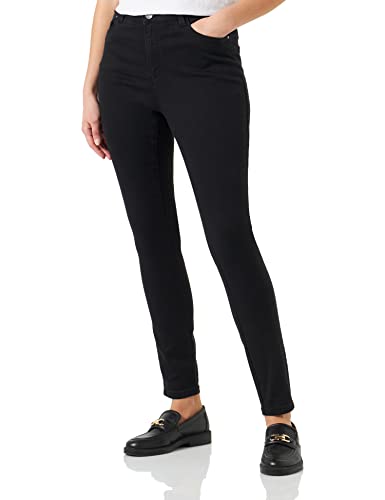 Kaffe Curve Damen KCwilla Slim Jeans, Black Deep, 46 von KAFFE CURVE