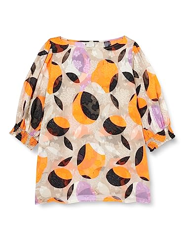 Kaffe Curve Damen Kcakky Bluse, Big Grafisk Print, 46 von KAFFE CURVE