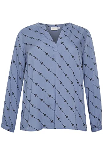 Kaffe Curve Damen Kclenna Tilly Bluse, Infinity/Black Graphic Lines, 50/Grande Taille von KAFFE CURVE