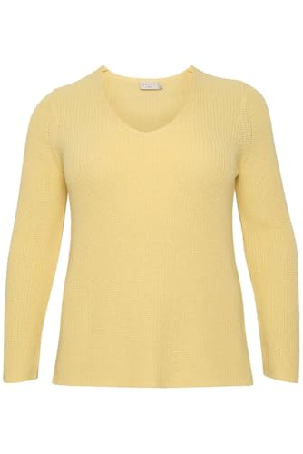 Kaffe Curve Damen Plus-Size Women's Round Neck Long Sleeves Regular Fit Pullover, Mellow Yellow, S Größen Kaffe Curve Damen Plus-Size Women's Round Neck Long Sleeves Regular Fit Pullover, Mellow Yellow, S Größen von KAFFE CURVE