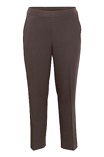 Kaffe Curve Damen Plus-Size Women's Trousers Full Length Elasticated Waist Pockets Hose, Java, 44/Mehr Größe von KAFFE CURVE