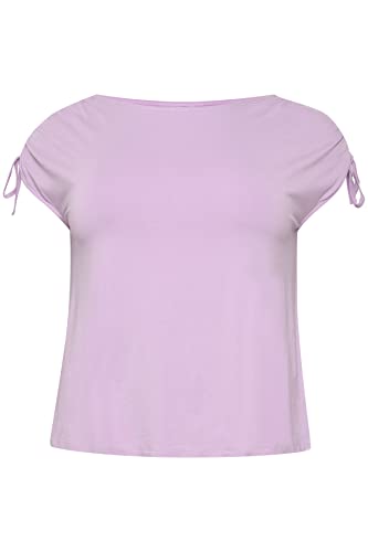 Kaffe Curve Damen Übergröße Flügelärmel gerader Hals Kordelzug Schultern Top, Lupine, L Größen Kaffe Curve Damen Übergröße Flügelärmel gerader Hals Kordelzug Schultern Top, Lupine, L Größen von KAFFE CURVE