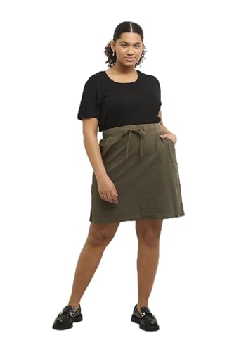 Kaffe Curve Damen Women Just Above Knee Plus Size Skirt, Grape Leaf, 44 Größen von KAFFE CURVE