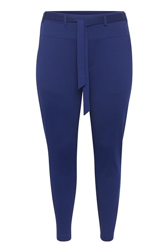 Kaffe Curve Plus-Size Women's Pants Tapered Legs Elastic Waist Tying Belt von KAFFE CURVE