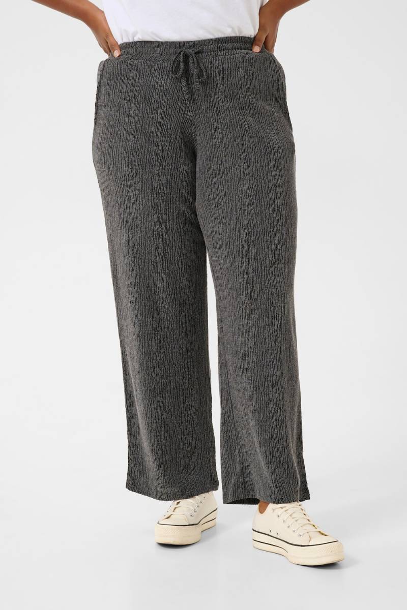 Große Größen Casual Hose Loose fit, Damen, braun, Größe: 3XL, Polyester/Viskose, Happy Size DE Women von KAFFE Curve