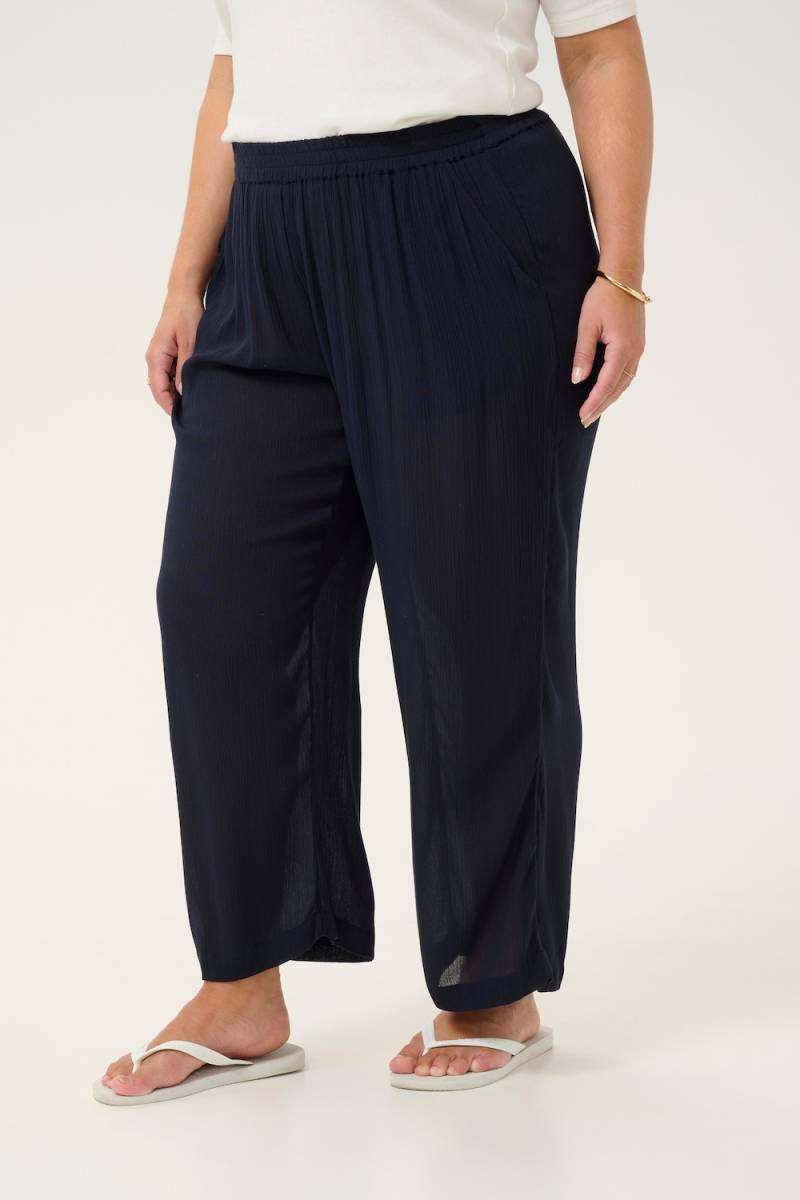 Große Größen Casual Hose Loose fit, Damen, grau, Größe: 54, Viskose, Happy Size DE Women von KAFFE Curve