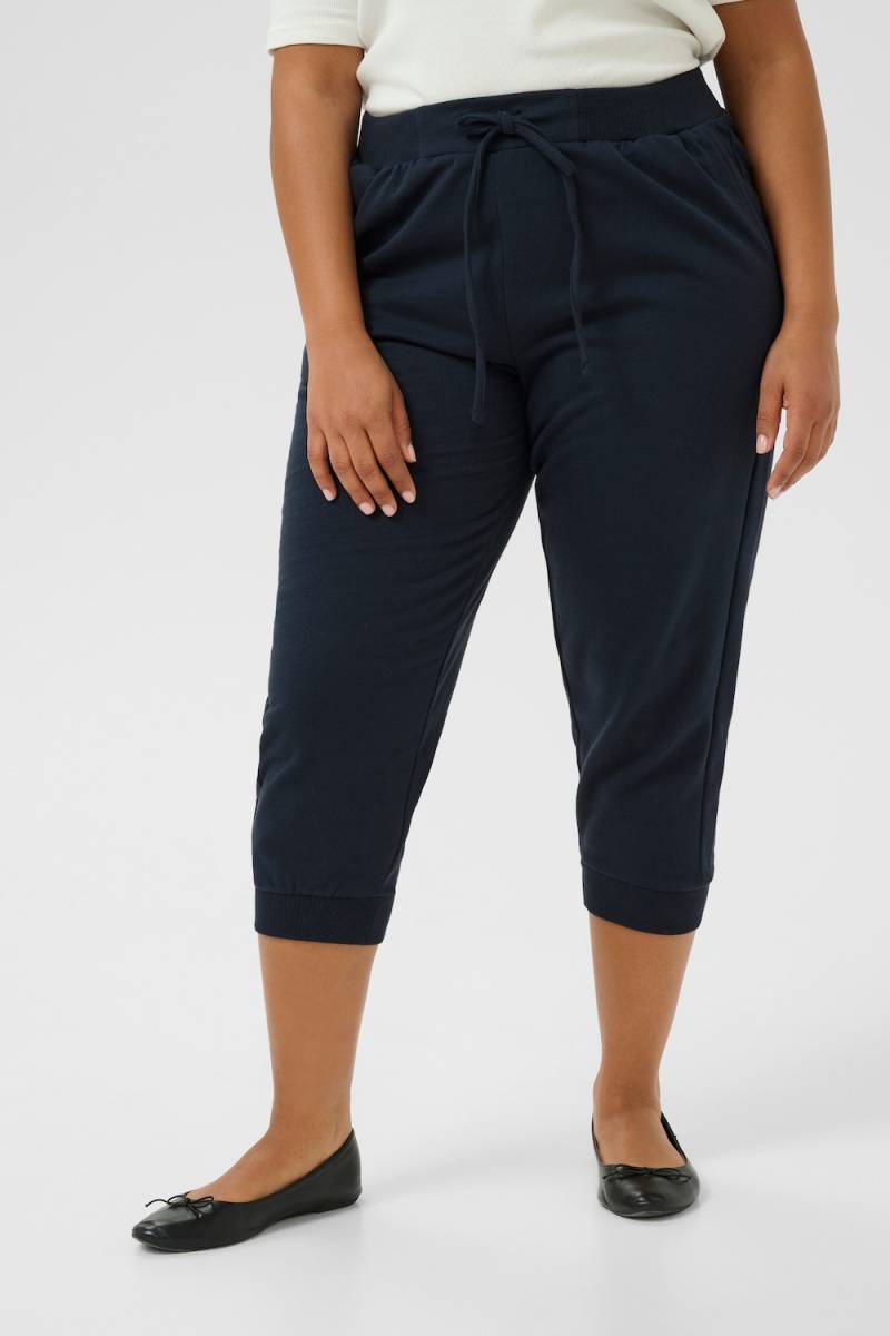 Große Größen Casual Hose Regular fit, Damen, grau, Größe: L, Baumwolle/Polyester, Happy Size DE Women von KAFFE Curve