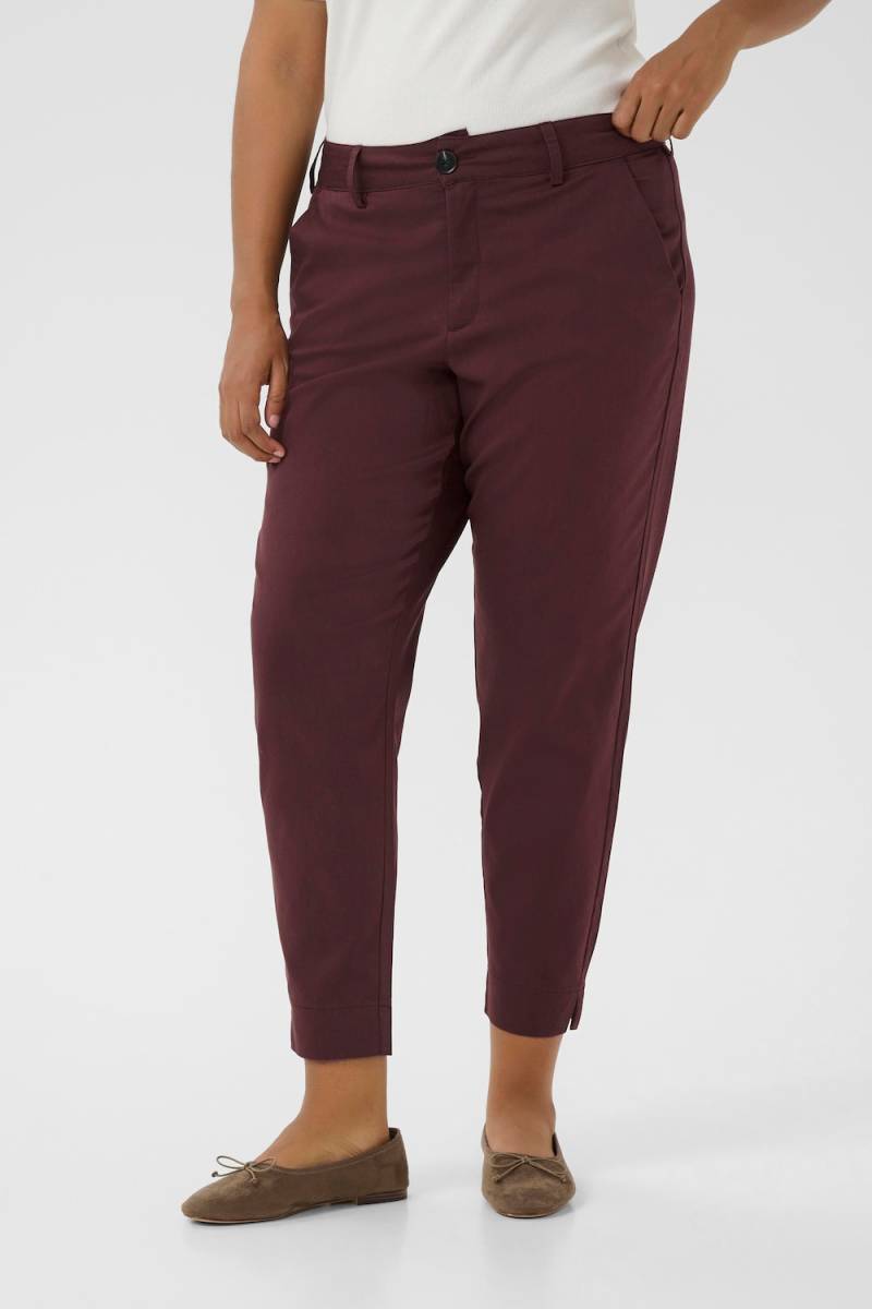 Große Größen Casual Hose Regular fit, Damen, rosa, Größe: 48, Polyester/Baumwolle/Viskose, Happy Size DE Women von KAFFE Curve