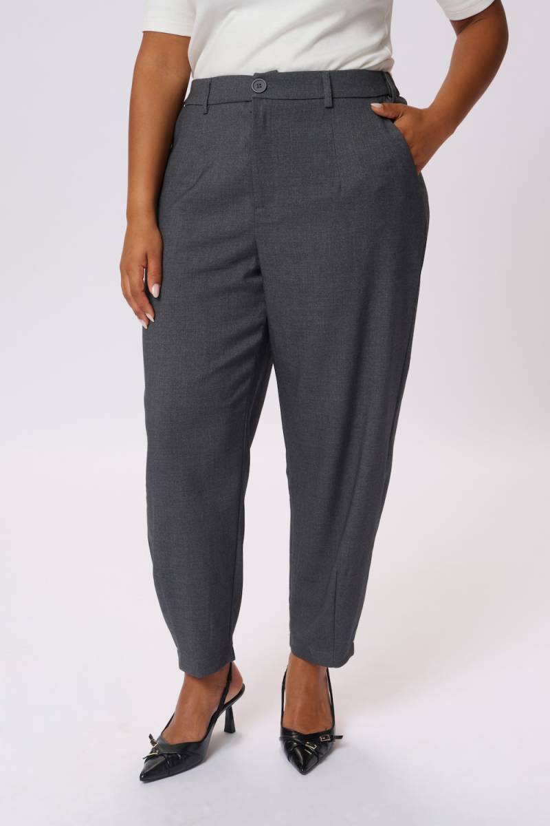 Große Größen Hose Loose fit, Damen, braun, Größe: 48, Polyester/Viskose, Happy Size DE Women von KAFFE Curve
