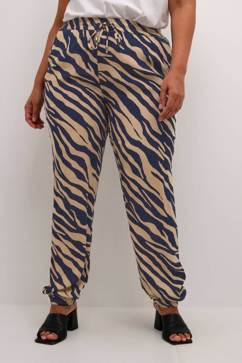 Große Größen Hose Regular fit, Damen, braun, Größe: 54, Viskose, Happy Size DE Women von KAFFE Curve