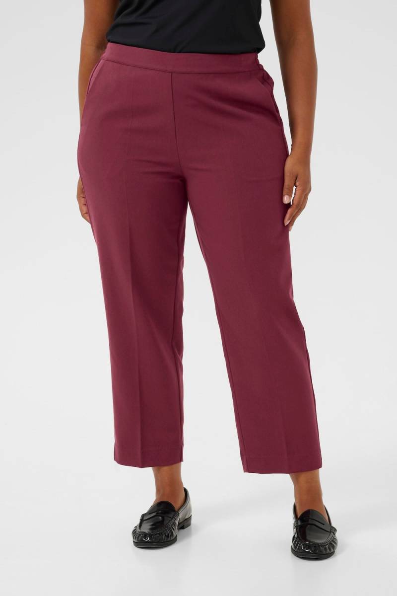 Große Größen Hose Regular fit, Damen, rot, Größe: 48, Polyester/Viskose, Happy Size DE Women Große Größen Hose Regular fit, Damen, rot, Größe: 48, Polyester/Viskose, Happy Size DE Women von KAFFE Curve