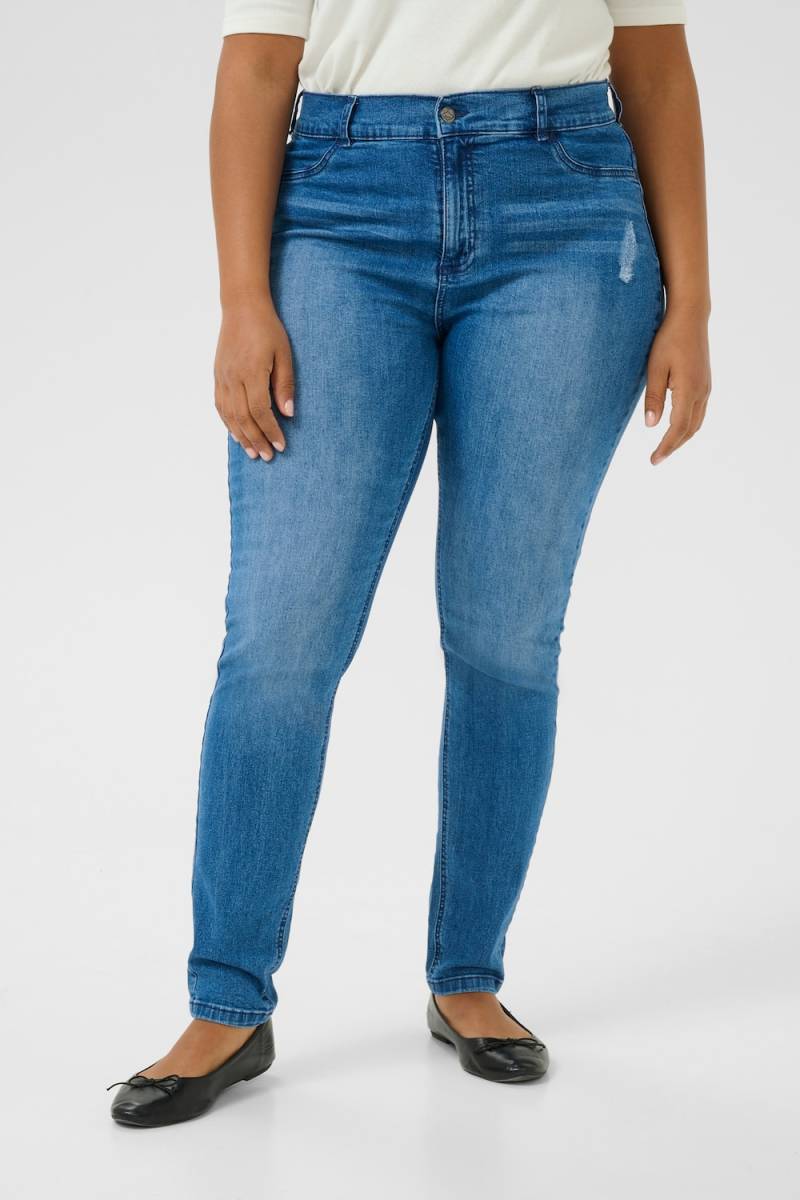 Große Größen Jeans Regular fit, Damen, blau, Größe: 54, Baumwolle, Happy Size DE Women von KAFFE Curve