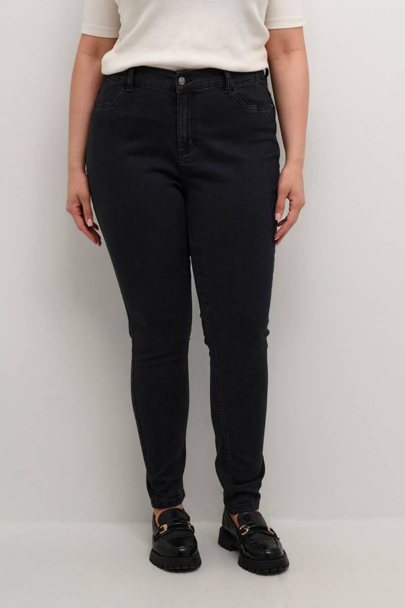 Große Größen Jeans Regular fit, Damen, braun, Größe: 50, Baumwolle, Happy Size DE Women von KAFFE Curve