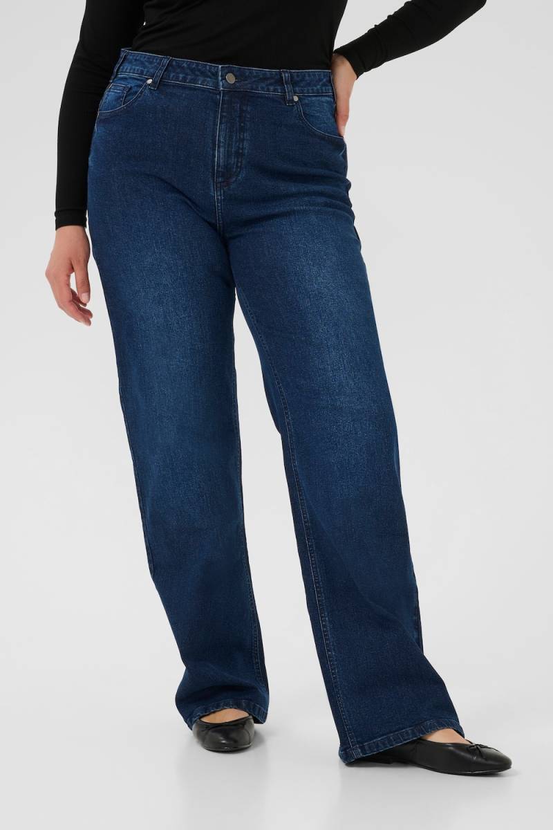 Große Größen Jeans Slim fit, Damen, grau, Größe: 48, Baumwolle, Happy Size DE Women von KAFFE Curve