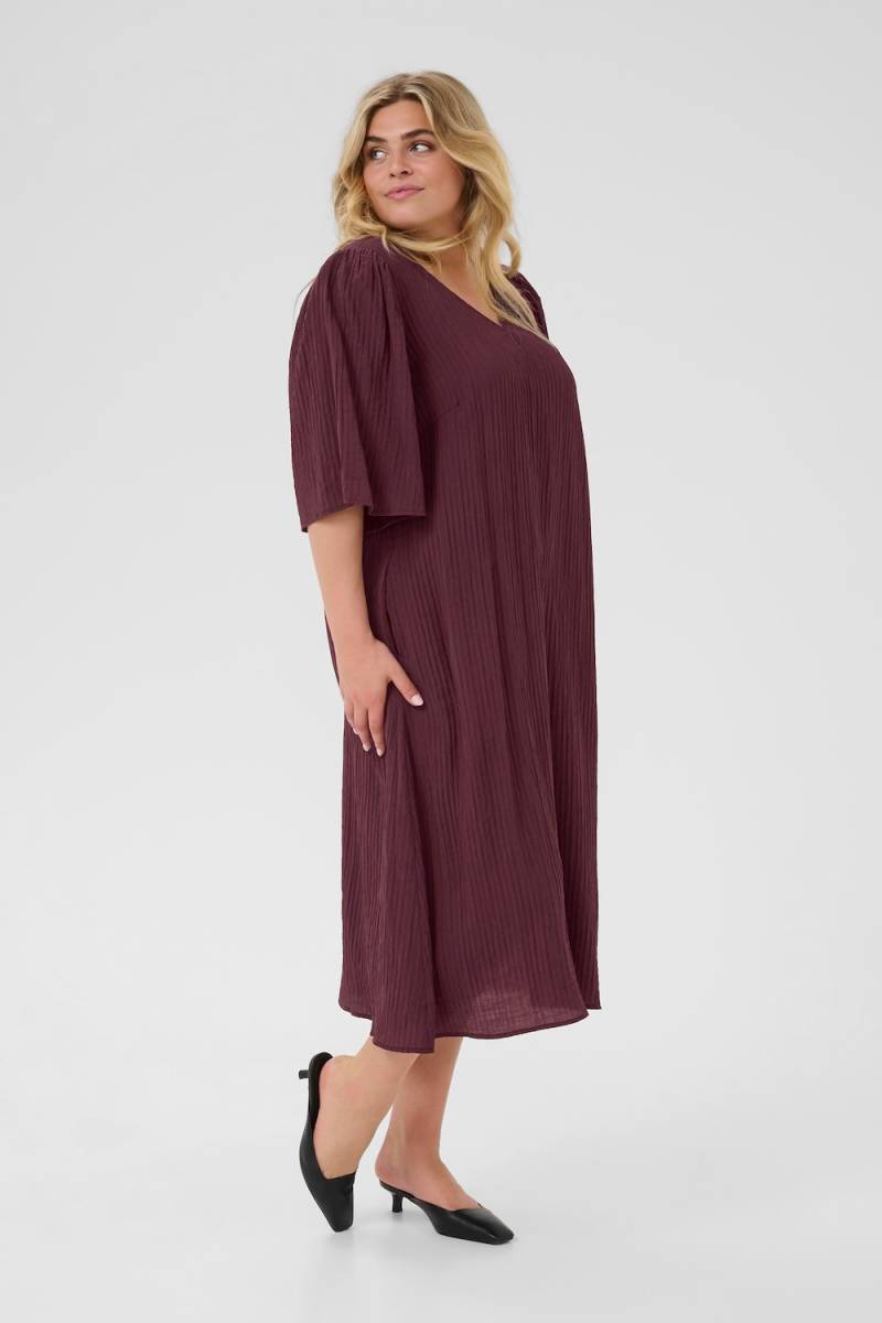 Große Größen Kleid A-shape, Damen, rosa, Größe: 44, Viskose/Nylon, Happy Size DE Women von KAFFE Curve