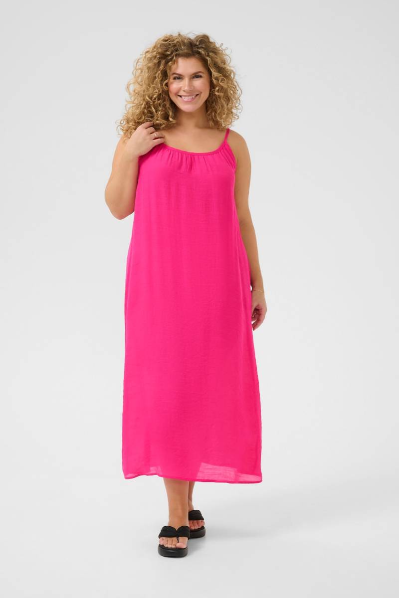 Große Größen Kleid A-shape, Damen, rosa, Größe: 48, Viskose/Polyester, Happy Size DE Women von KAFFE Curve