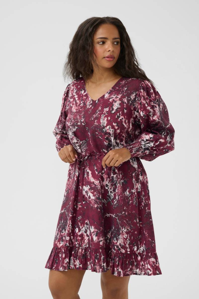 Große Größen Kleid Regular fit, Damen, rosa, Größe: 48, Viskose/Synthetische Fasern, Happy Size DE Women von KAFFE Curve