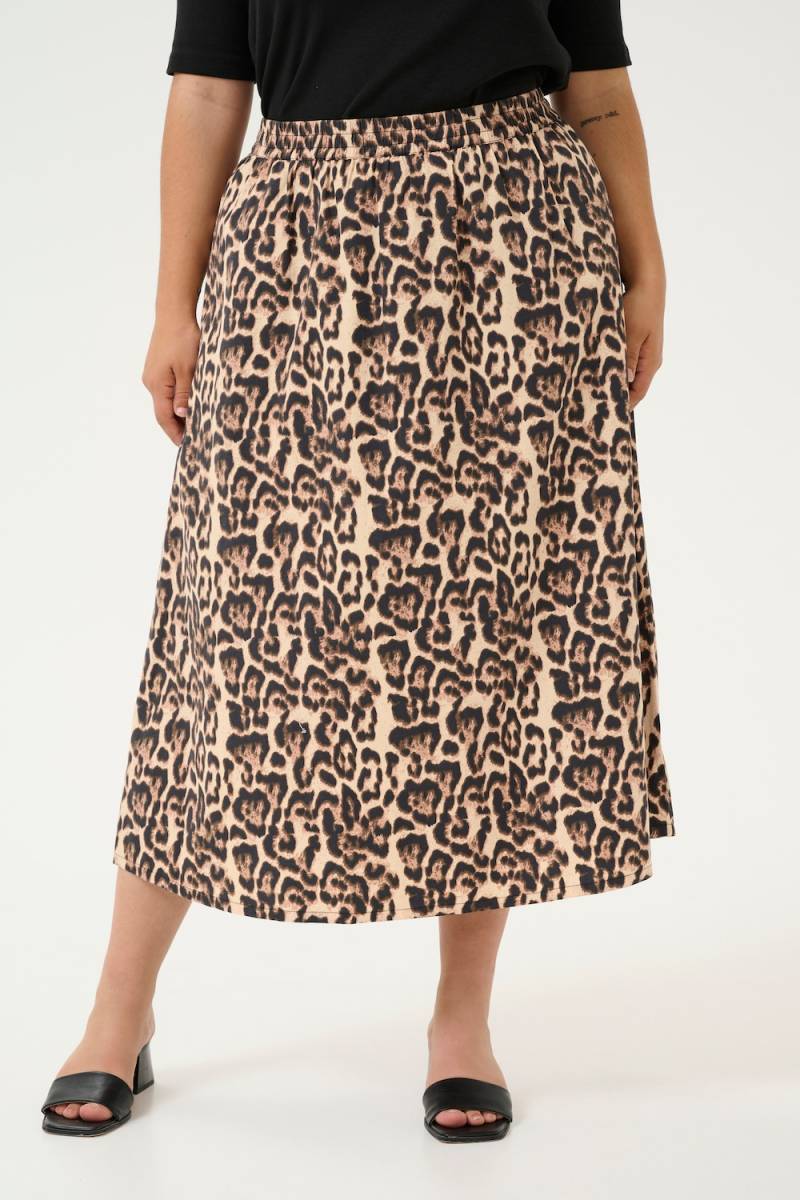 Große Größen Rock A-shape, Damen, rosa, Größe: 46, Baumwolle/Polyester, Happy Size DE Women von KAFFE Curve