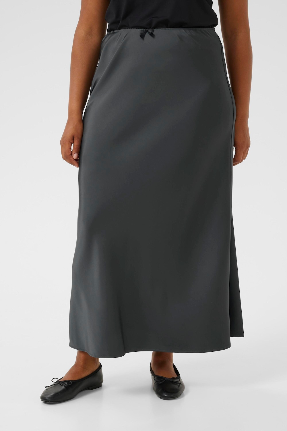 Große Größen Rock Tight fit, Damen, grau, Größe: 52, Polyester, Happy Size DE Women von KAFFE Curve