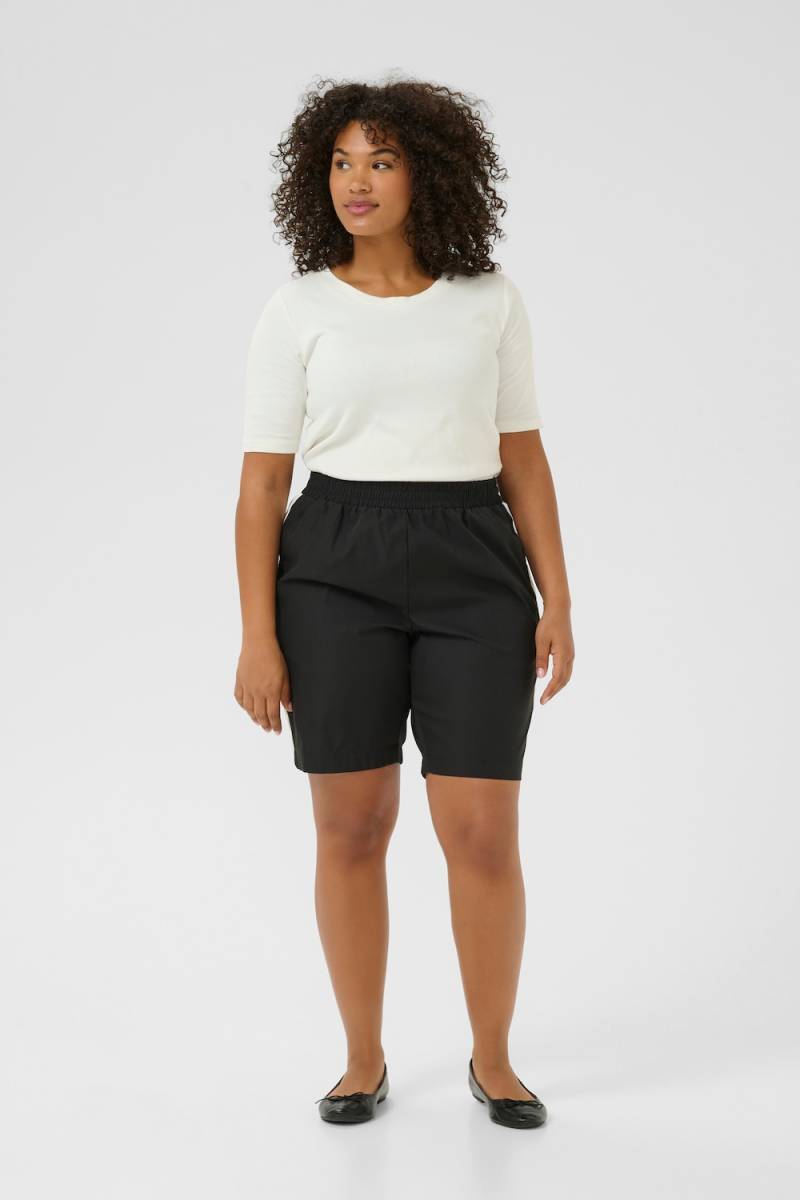 Große Größen Shorts Loose fit, Damen, schwarz, Größe: 52, Polyester, Happy Size DE Women von KAFFE Curve