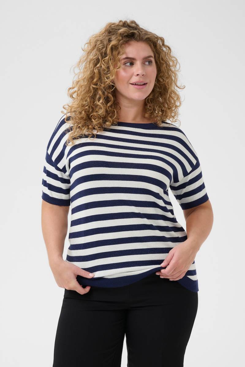 Große Größen Strickpullover Loose fit, Damen, beige, Größe: XXL, Viskose/Nylon/Polyester, Happy Size DE Women Große Größen Strickpullover Loose fit, Damen, beige, Größe: XXL, Viskose/Nylon/Polyester, Happy Size DE Women von KAFFE Curve