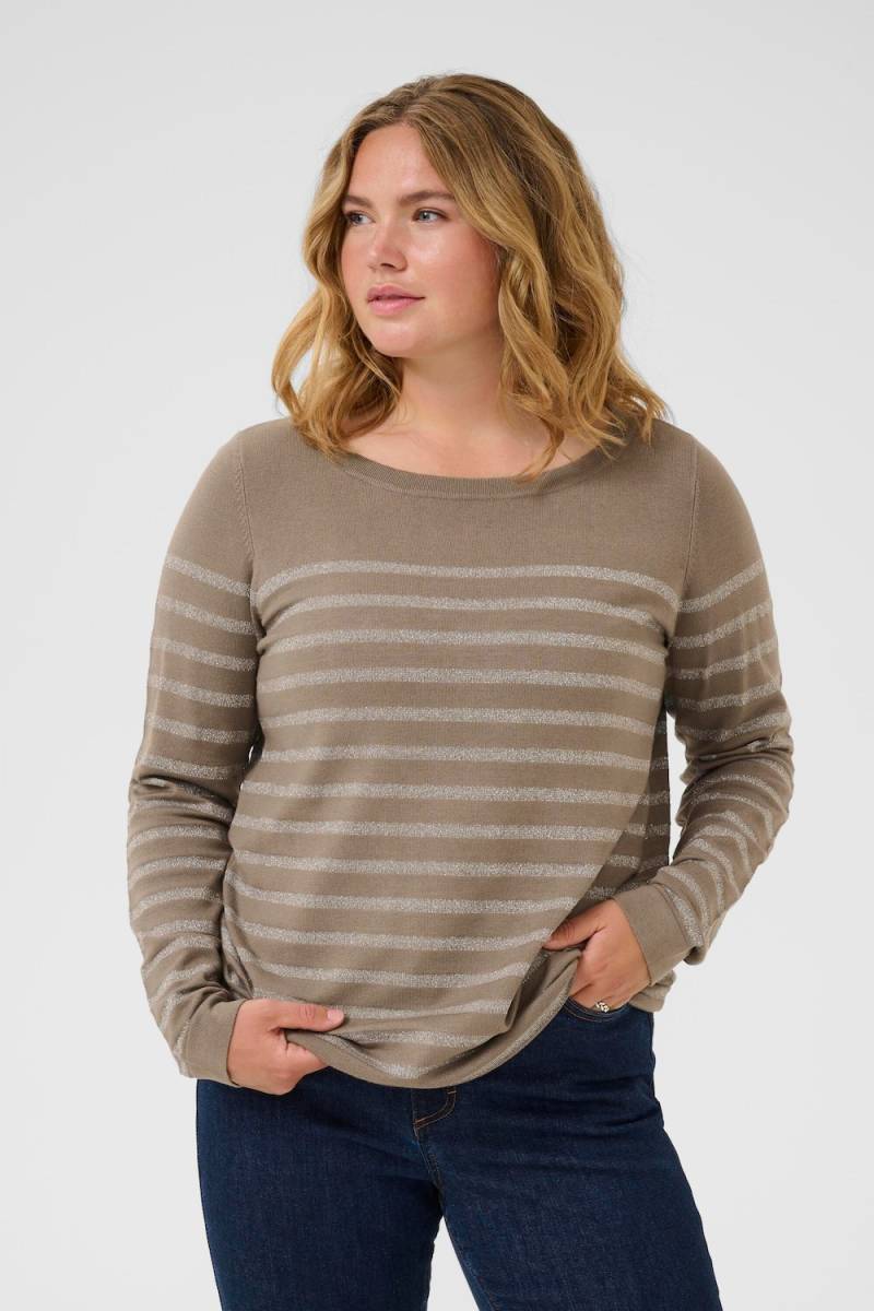 Große Größen Strickpullover Regular fit, Damen, beige, Größe: 3XL, Viskose/Nylon/Polyester, Happy Size DE Women Große Größen Strickpullover Regular fit, Damen, beige, Größe: 3XL, Viskose/Nylon/Polyester, Happy Size DE Women von KAFFE Curve
