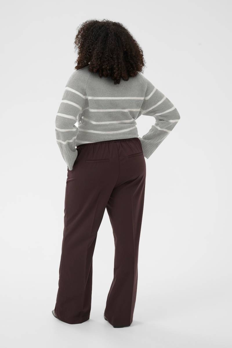 Große Größen Strickpullover Regular fit, Damen, grau, Größe: XXL, Polyester/Synthetische Fasern, Happy Size DE Women von KAFFE Curve