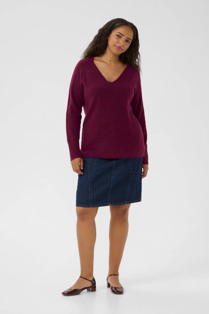 Große Größen Strickpullover Regular fit, Damen, rosa, Größe: L, Polyester/Synthetische Fasern/Nylon, Happy Size DE Women Große Größen Strickpullover Regular fit, Damen, rosa, Größe: L, Polyester/Synthetische Fasern/Nylon, Happy Size DE Women von KAFFE Curve