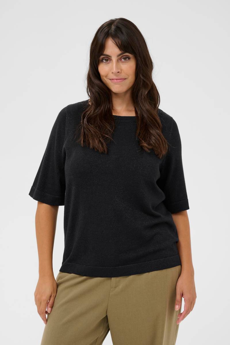 Große Größen Strickpullover Regular fit, Damen, schwarz, Größe: L, Viskose/Nylon/Polyester, Happy Size DE Women Große Größen Strickpullover Regular fit, Damen, schwarz, Größe: L, Viskose/Nylon/Polyester, Happy Size DE Women von KAFFE Curve