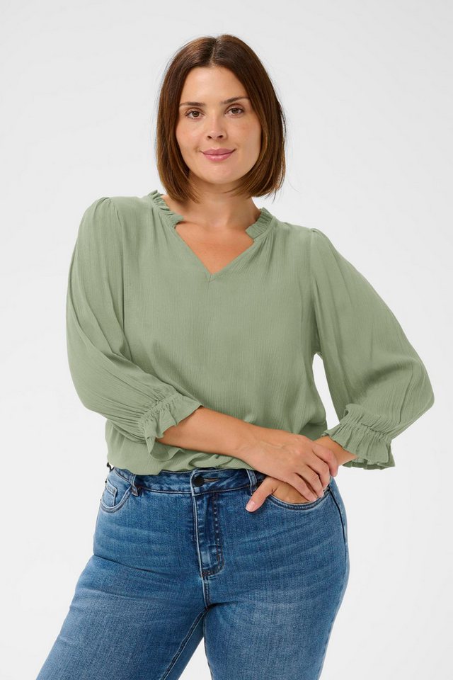 KAFFE Curve Blusentop Halblange Ärmel KCkiv Große Größen von KAFFE Curve