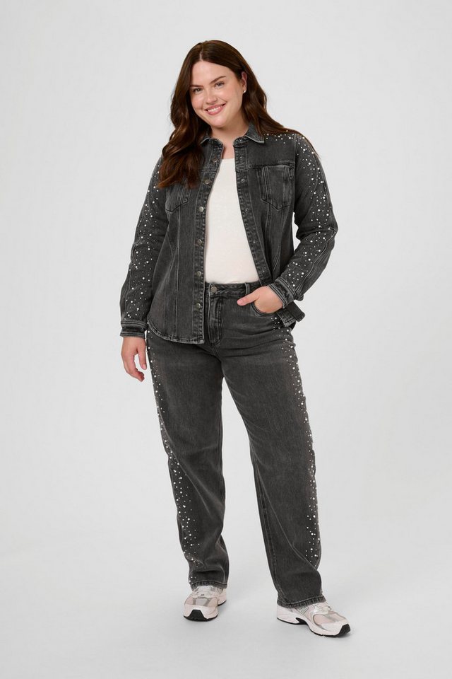 KAFFE Curve Jeanshemd Jeanshemd KCpetri plus von KAFFE Curve