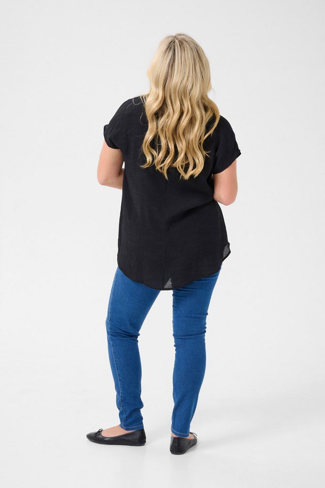 KAFFE Curve Kurzarmbluse Kurzarm-Bluse KCalia Große Größen von KAFFE Curve