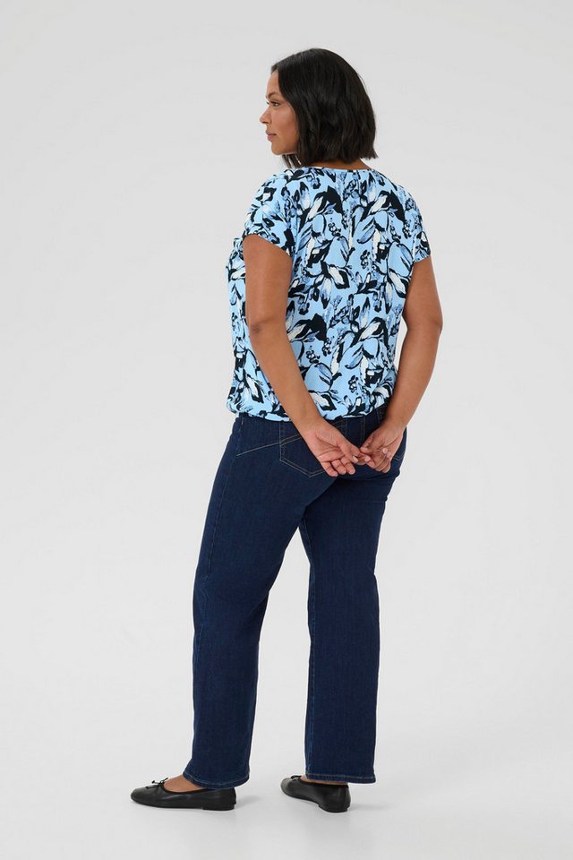 KAFFE Curve Kurzarmbluse Kurzarm-Bluse KCami Große Größen von KAFFE Curve
