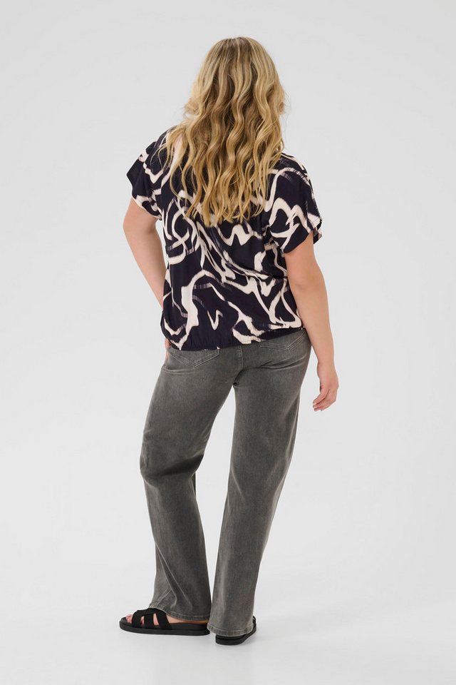 KAFFE Curve Kurzarmbluse Kurzarm-Bluse KCmaren Große Größen von KAFFE Curve