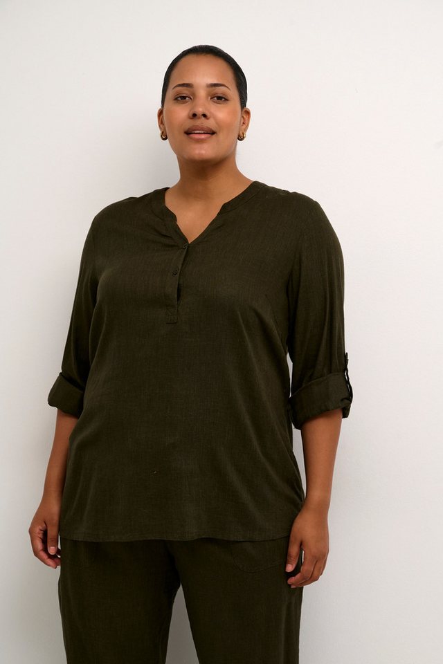 KAFFE Curve Langarmbluse Langarm-Bluse KCmille Große Größen KAFFE Curve Langarmbluse Langarm-Bluse KCmille Große Größen von KAFFE Curve