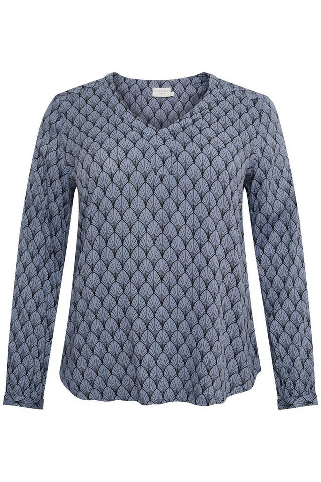 KAFFE Curve Langarmbluse Langarm-Bluse KColive Große Größen von KAFFE Curve