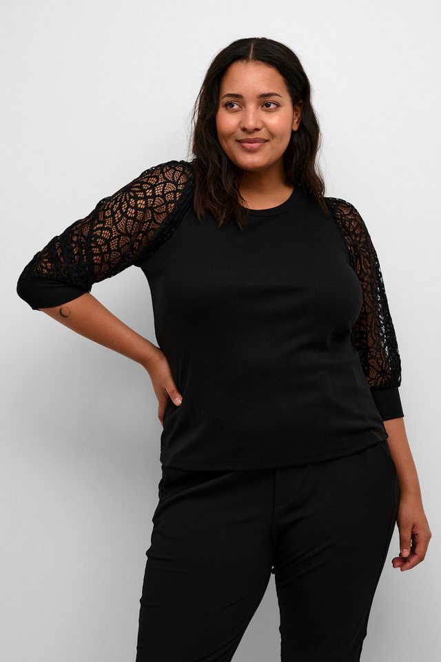 KAFFE Curve Langarmbluse Langarm-Shirt KCbella Große Größen von KAFFE Curve