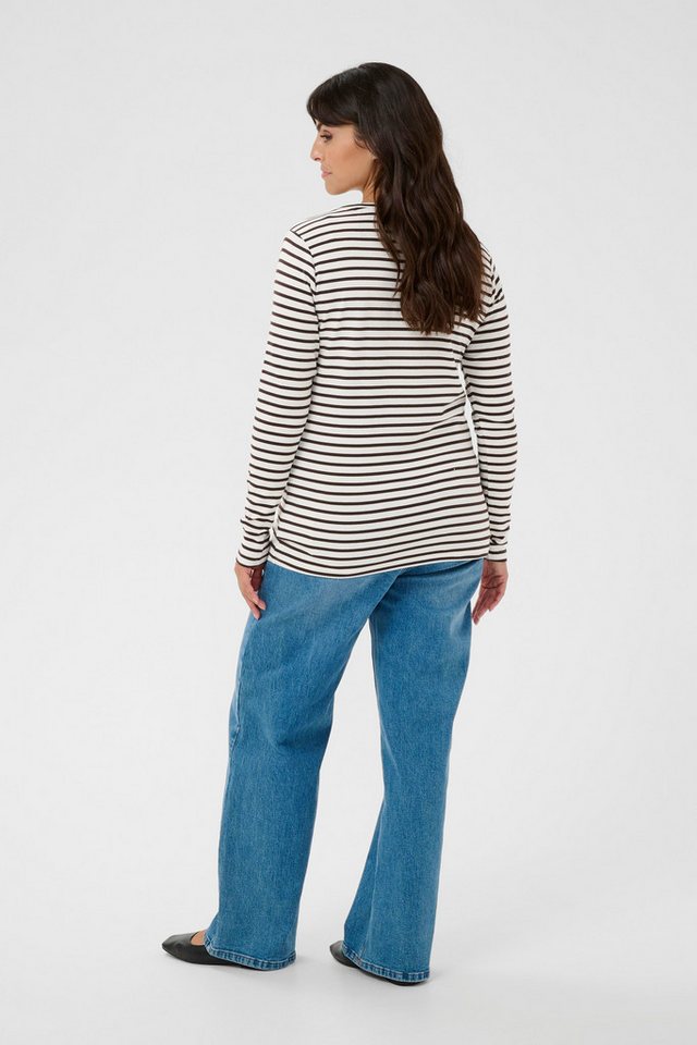 KAFFE Curve Langarmbluse Langarm-Shirt KClia Große Größen von KAFFE Curve