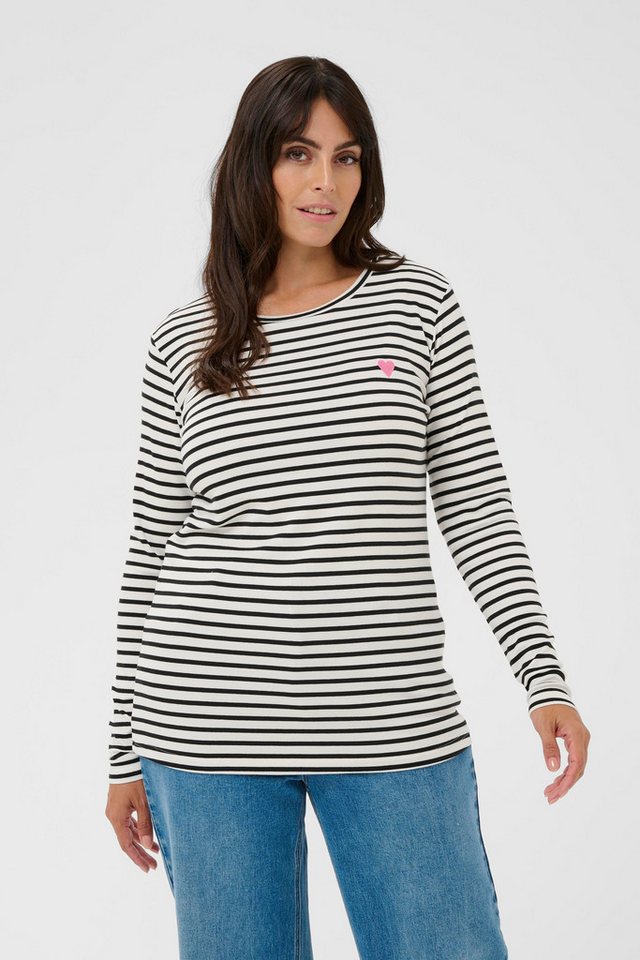 KAFFE Curve Langarmbluse Langarm-Shirt KClia Große Größen von KAFFE Curve