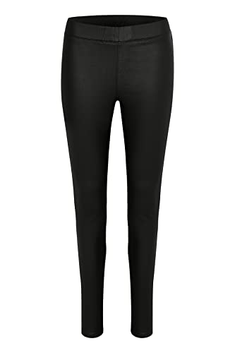 Kaffe Damen Leggings Ada Coated Jeggings, Schwarz (Black Deep 50600), 38 von KAFFE