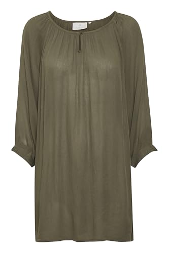 KAFFE Tunika Amber Damen Tunika Amber 3/4 Arm Casual Shirt Rundhals 38, Grape Leaf von KAFFE